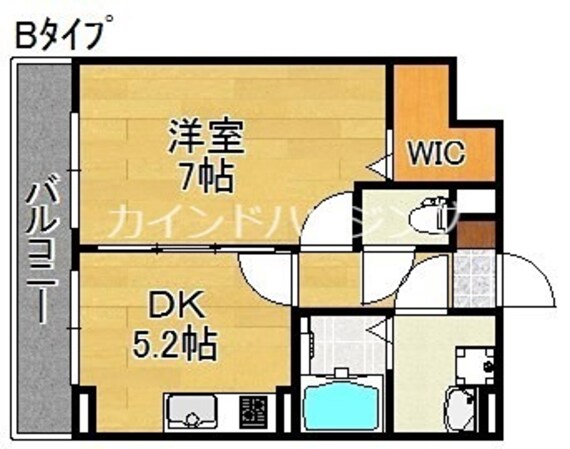 北加賀屋駅 徒歩5分 1階の物件間取画像